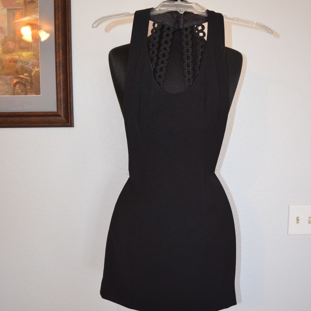 MINI DRESS SIZE 2 Nicole Miller Black $250  B1